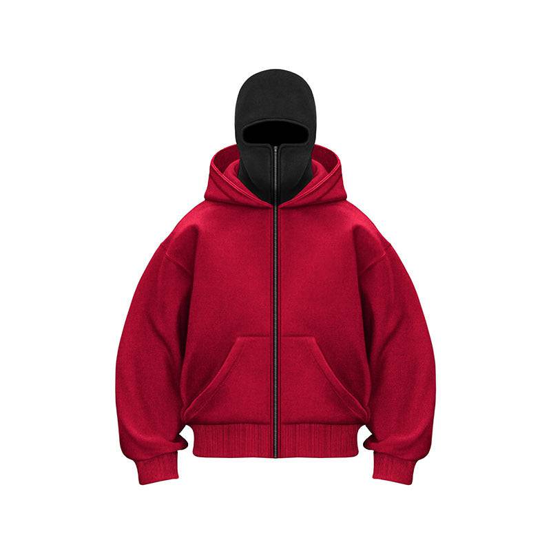 Ninja Mask Double Hood Unique Design Hoodie - MATCHING MASTER