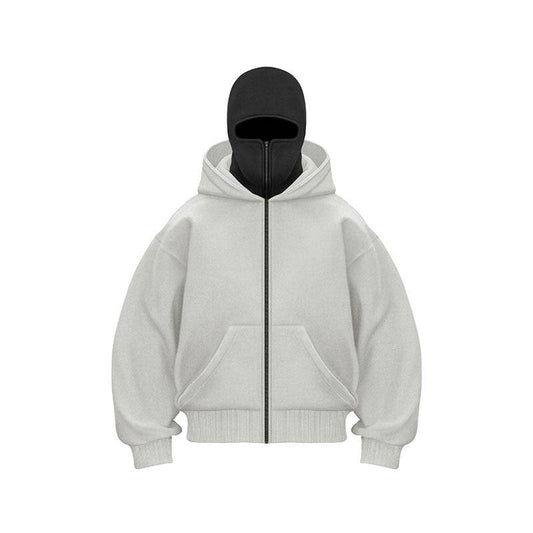 Ninja Mask Double Hood Unique Design Hoodie - MATCHING MASTER