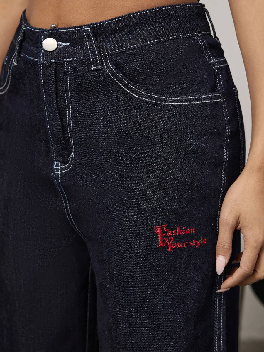 Panelled rolled-up plaid jeans - MATCHING MASTER