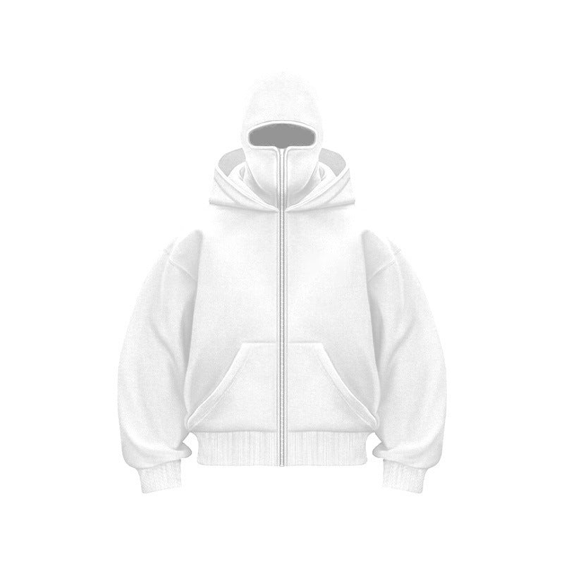 Ninja mask double hooded unique design hooded sweatshirt