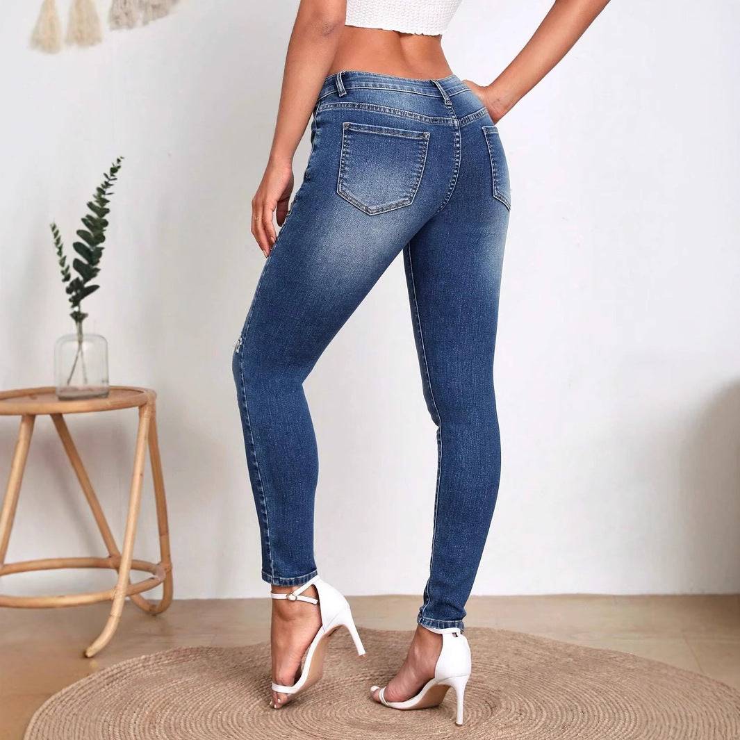 Flowerpot embroidered jeans - MATCHING MASTER