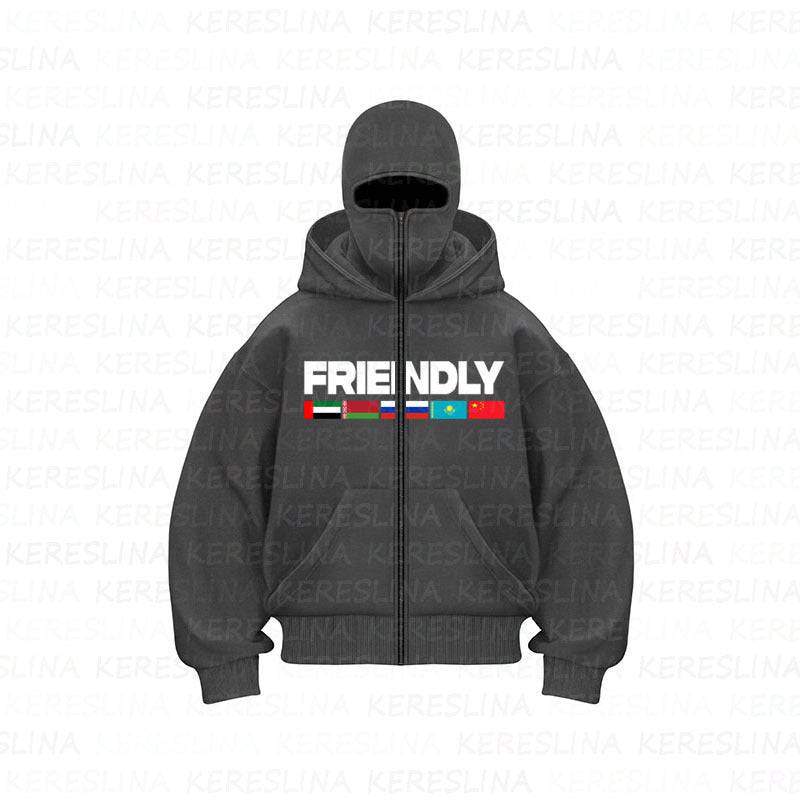 Ninja mask double hooded unique design hooded sweatshirt - MATCHING MASTER