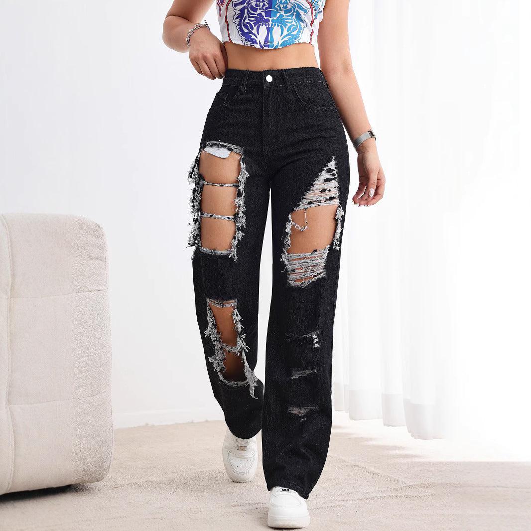 Ripped black jeans