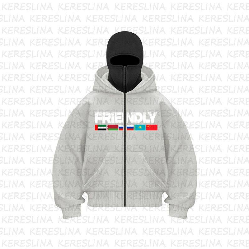 Ninja mask double hooded unique design hooded sweatshirt - MATCHING MASTER