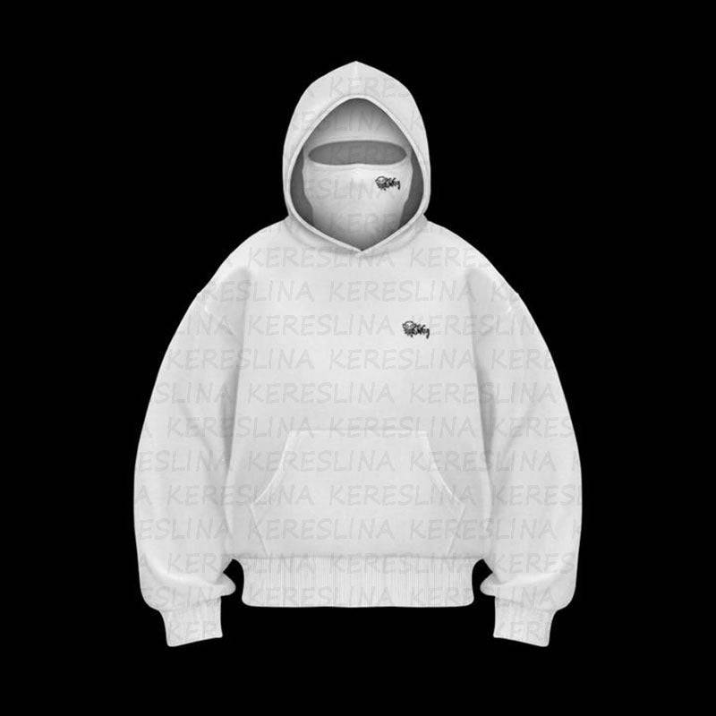 Ninja mask double hooded unique design hooded sweatshirt - MATCHING MASTER
