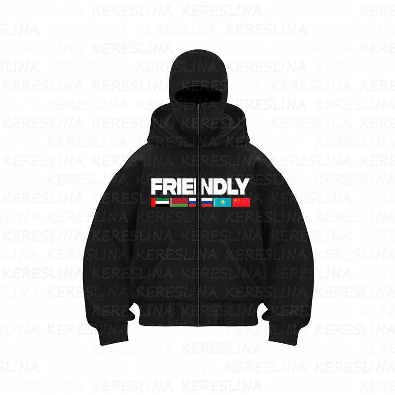 Ninja mask double hooded unique design hooded sweatshirt - MATCHING MASTER