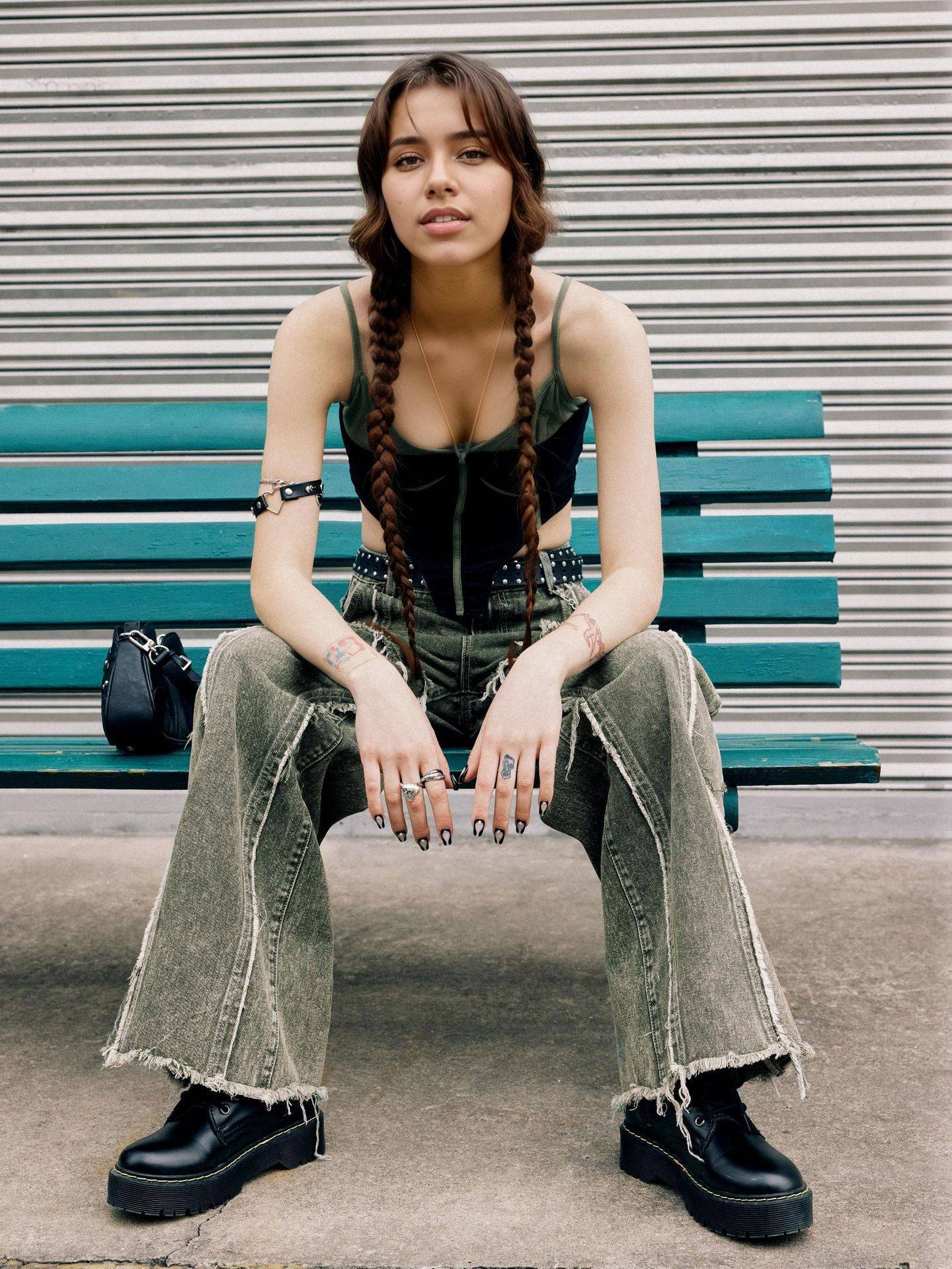 Raw edge panelled jeans - MATCHING MASTER