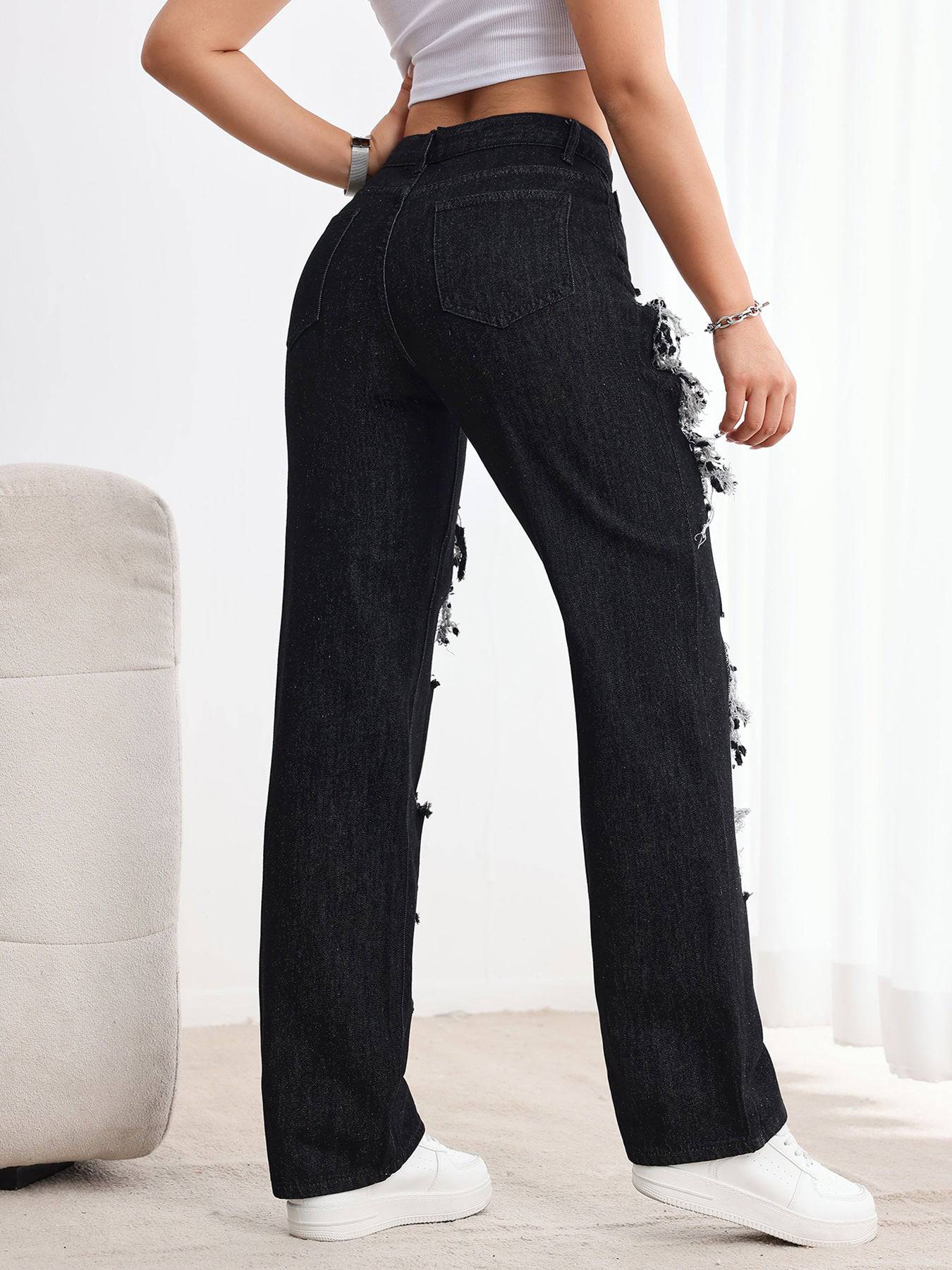 Ripped black jeans - MATCHING MASTER