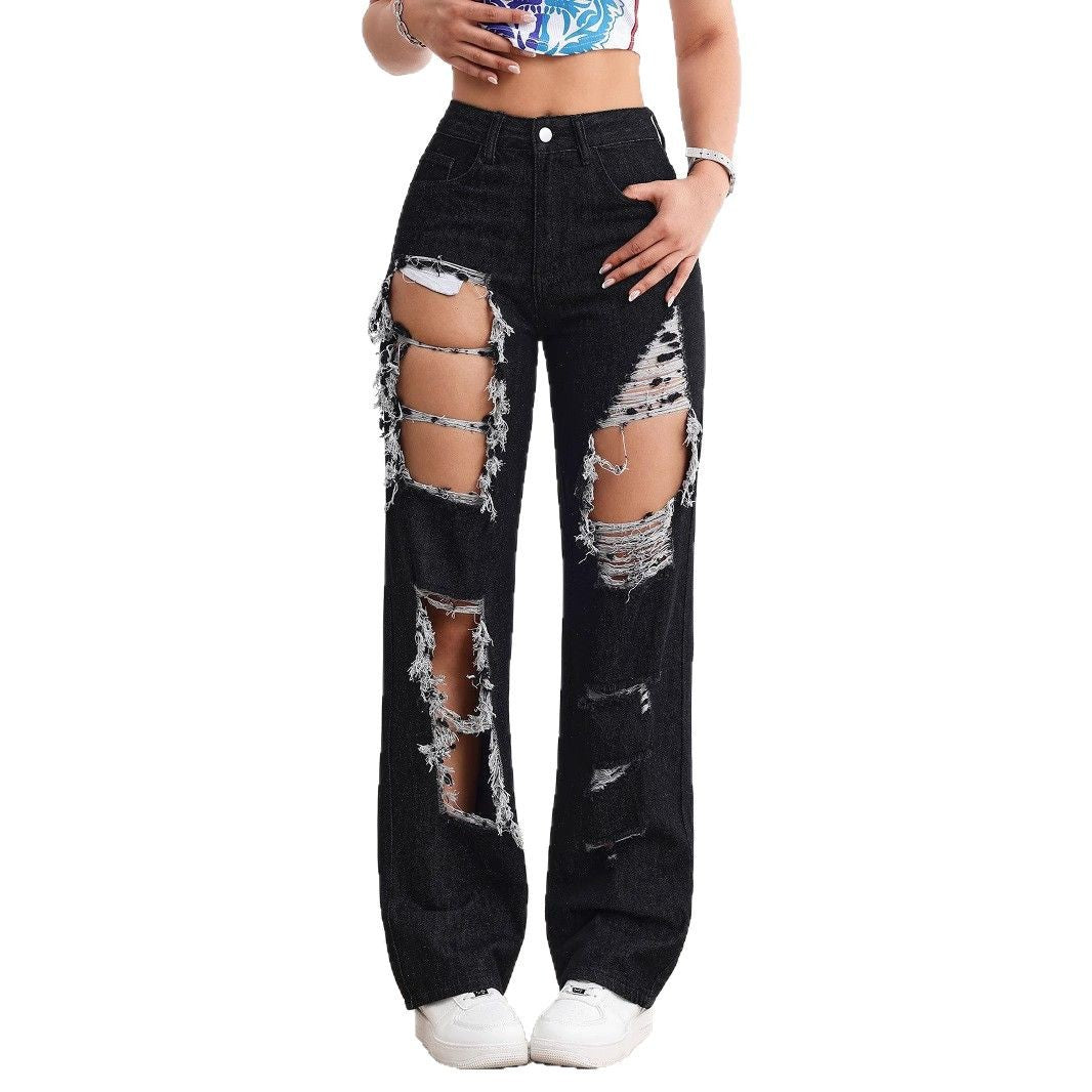 Ripped black jeans