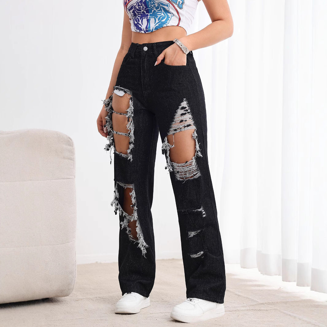 Ripped black jeans