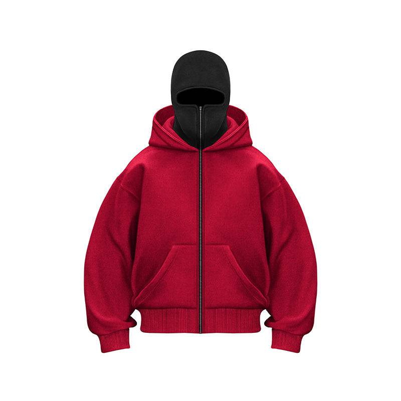 Ninja mask double hooded unique design hooded sweatshirt - MATCHING MASTER