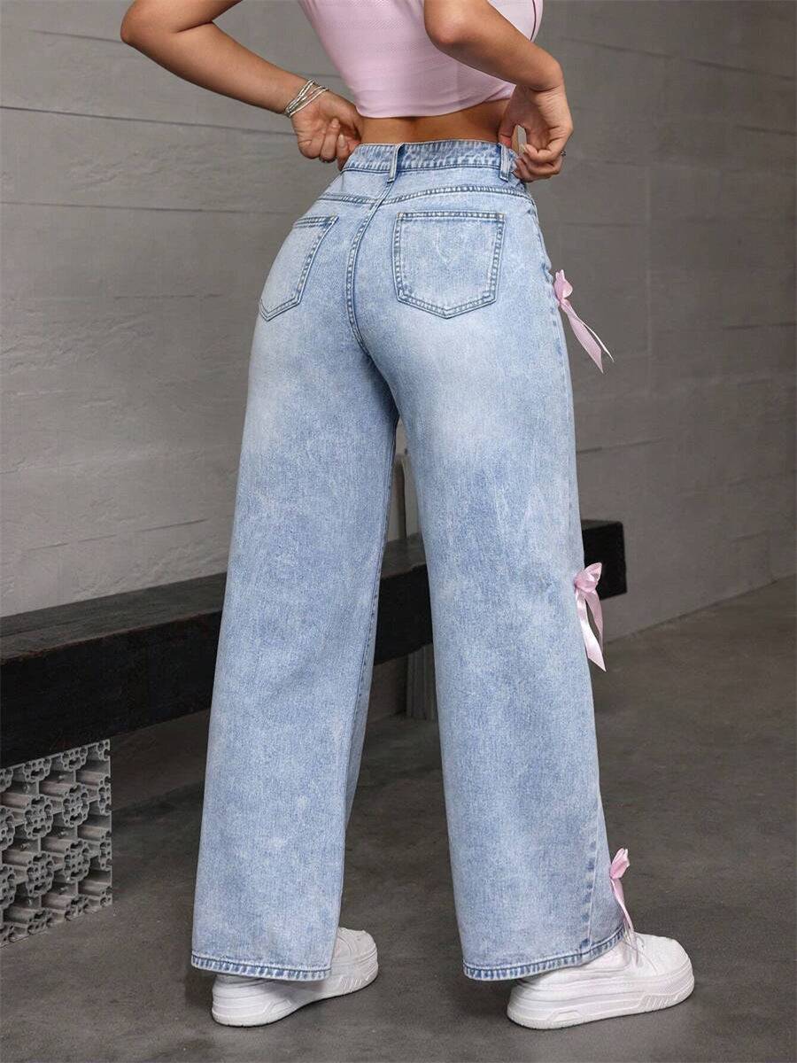 Snowflake Bow Jeans - MATCHING MASTER