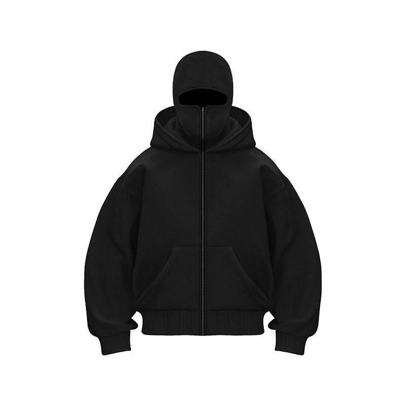 Ninja mask double hooded unique design hooded sweatshirt - MATCHING MASTER