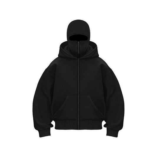 Ninja mask double hooded unique design hooded sweatshirt - MATCHING MASTER