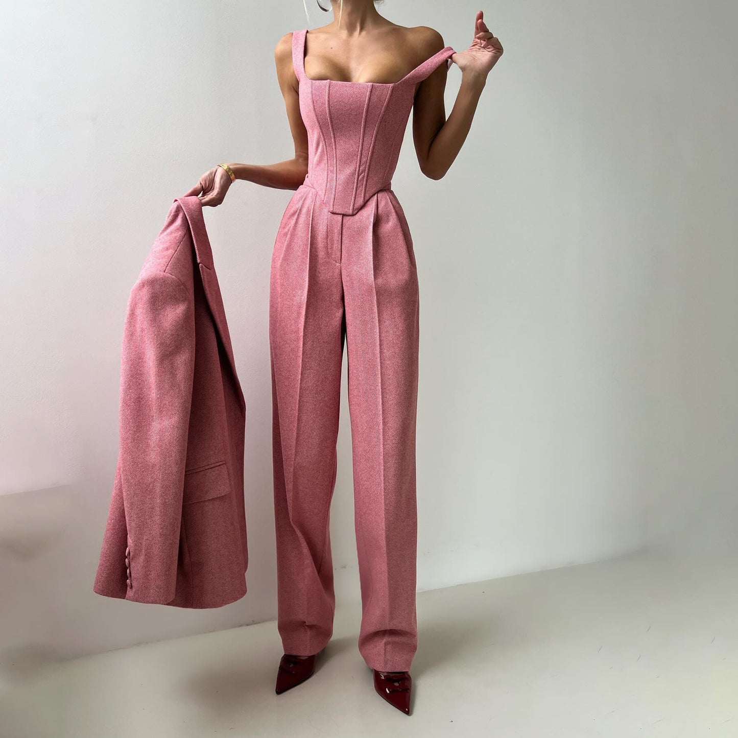 High-end three-piece suit for women