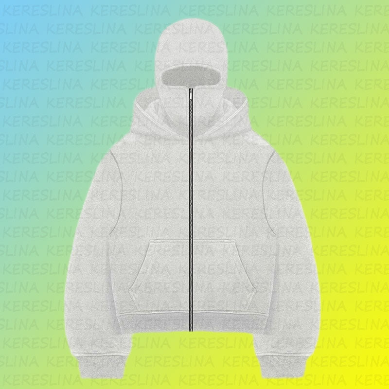 Ninja mask double hooded unique design hooded sweatshirt