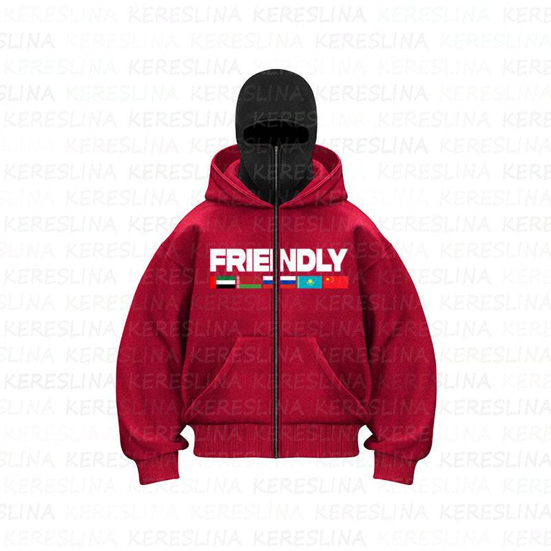 Ninja mask double hooded unique design hooded sweatshirt - MATCHING MASTER