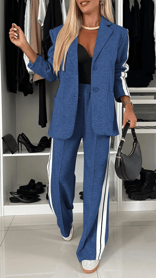 Women's Formal Lapel Long Sleeve Casual Suit