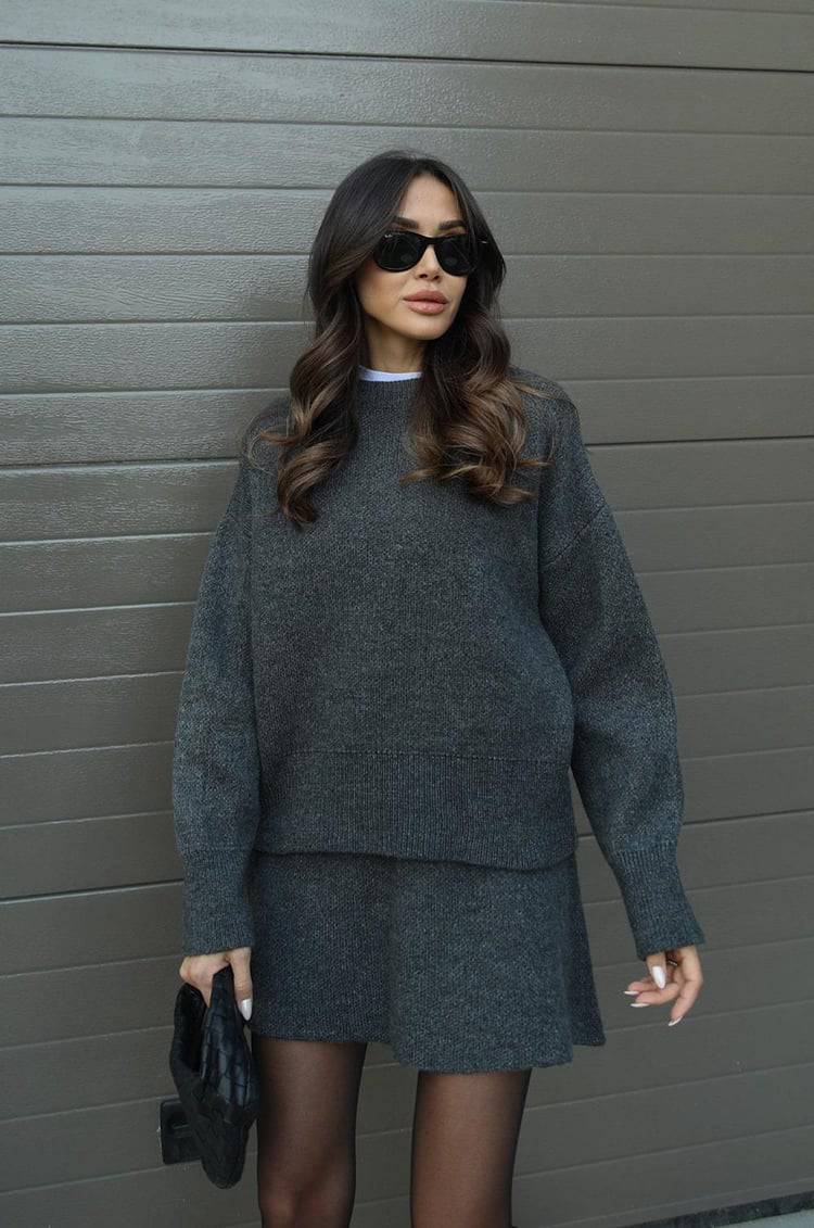 Violet Knit Set - MATCHING MASTER