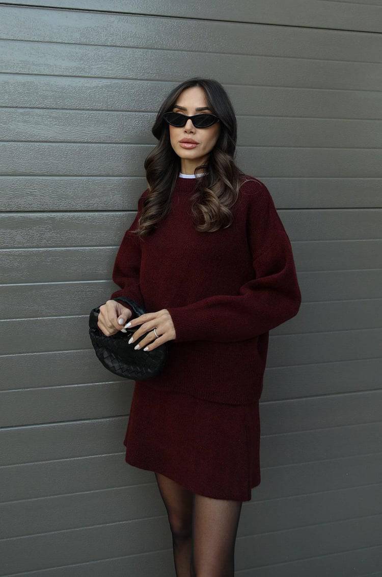 Violet Knit Set - MATCHING MASTER