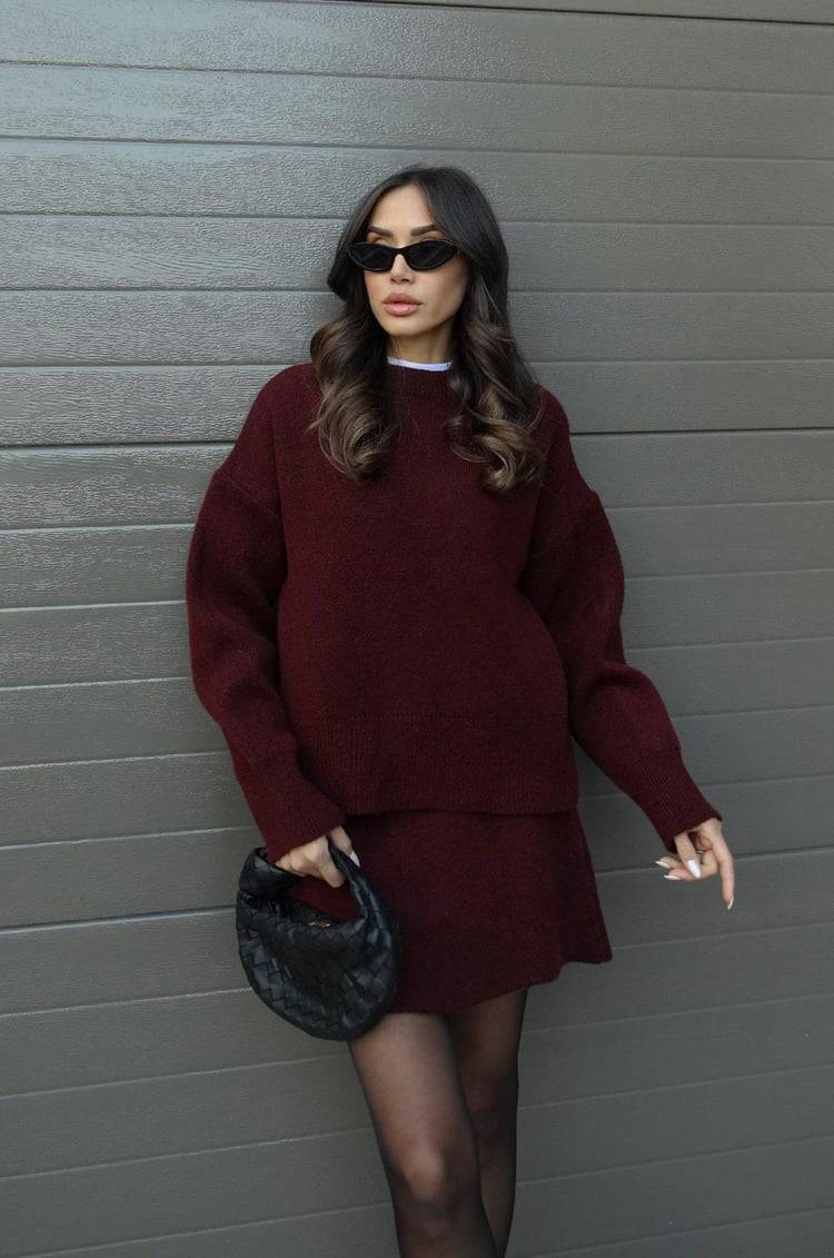 Violet Knit Set - MATCHING MASTER