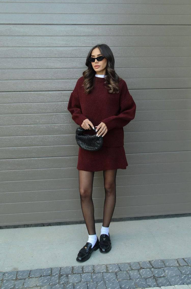 Violet Knit Set - MATCHING MASTER