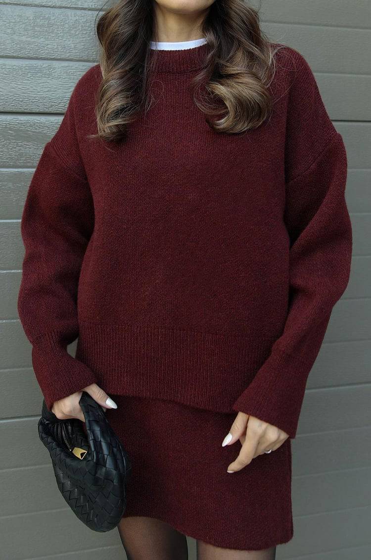 Violet Knit Set - MATCHING MASTER