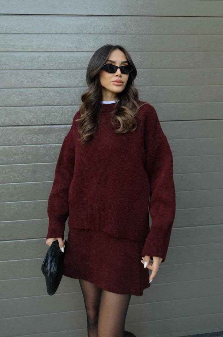 Violet Knit Set - MATCHING MASTER