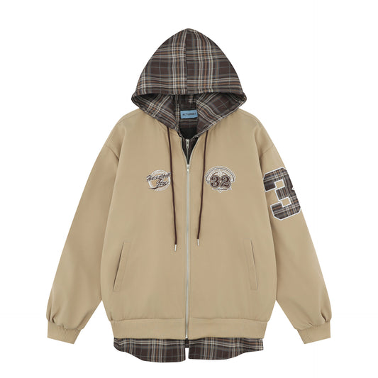 Fake two-piece loose casual couple jacket - MATCHING MASTER