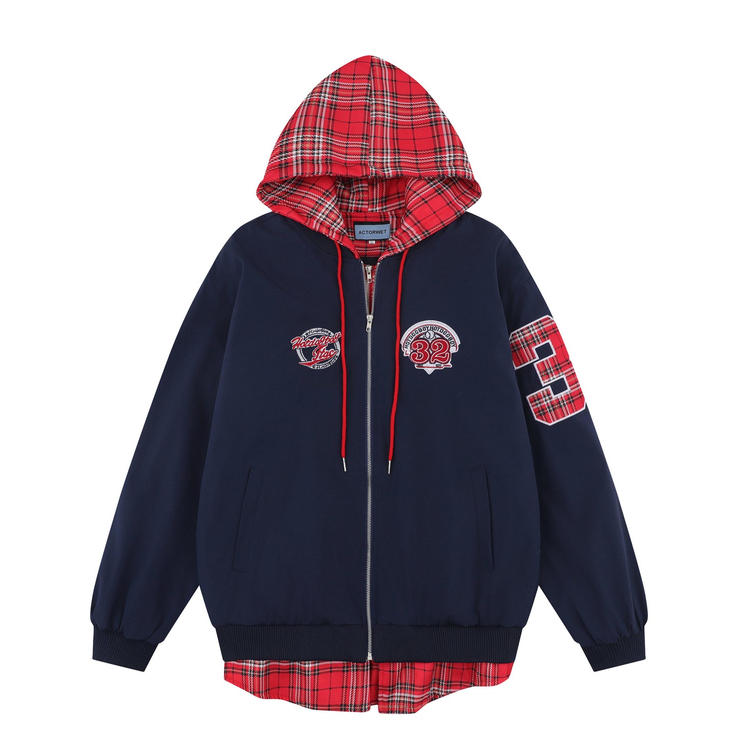 Fake two-piece loose casual couple jacket - MATCHING MASTER