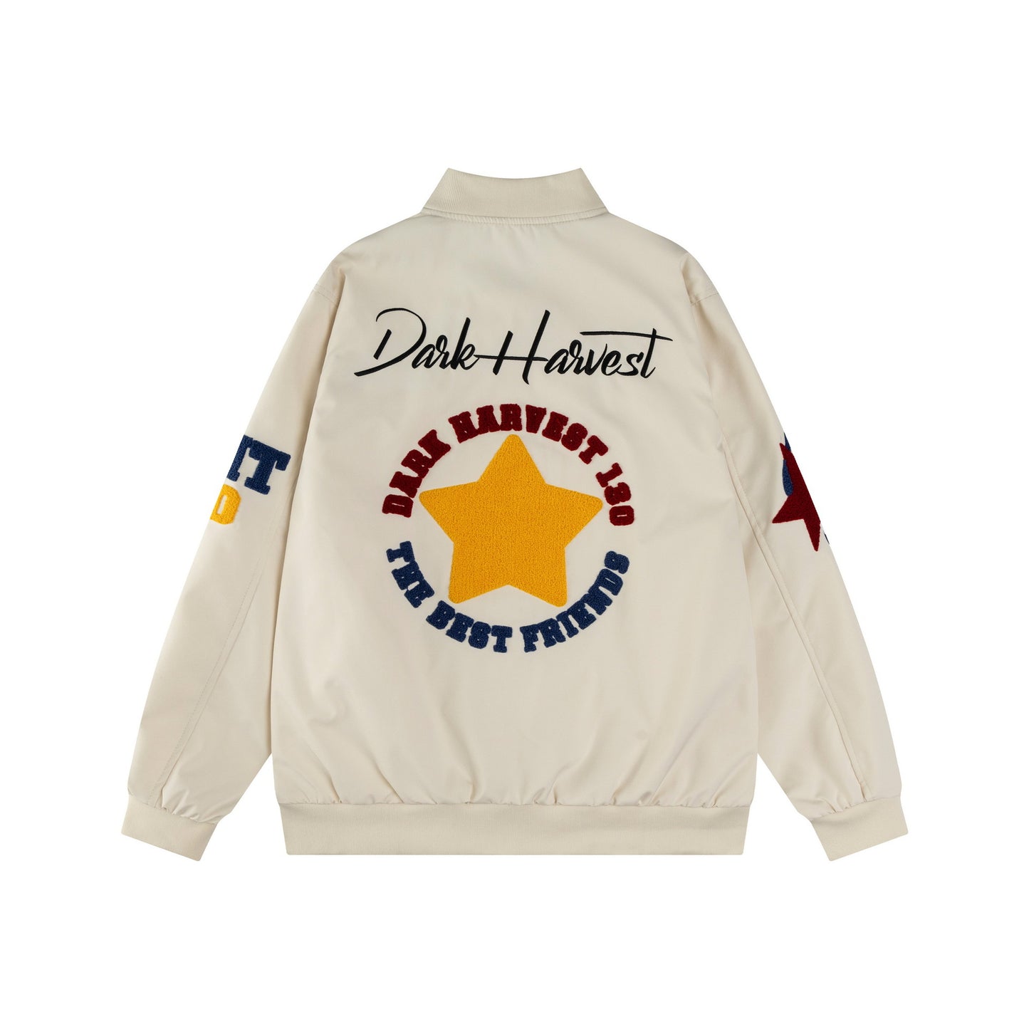 Letter Embroidered Casual Couple Jacket - MATCHING MASTER