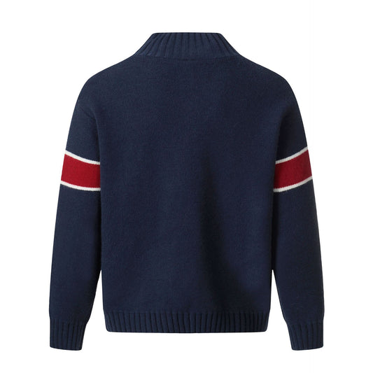 Turtleneck knitted jacquard sweater couple tops - MATCHING MASTER