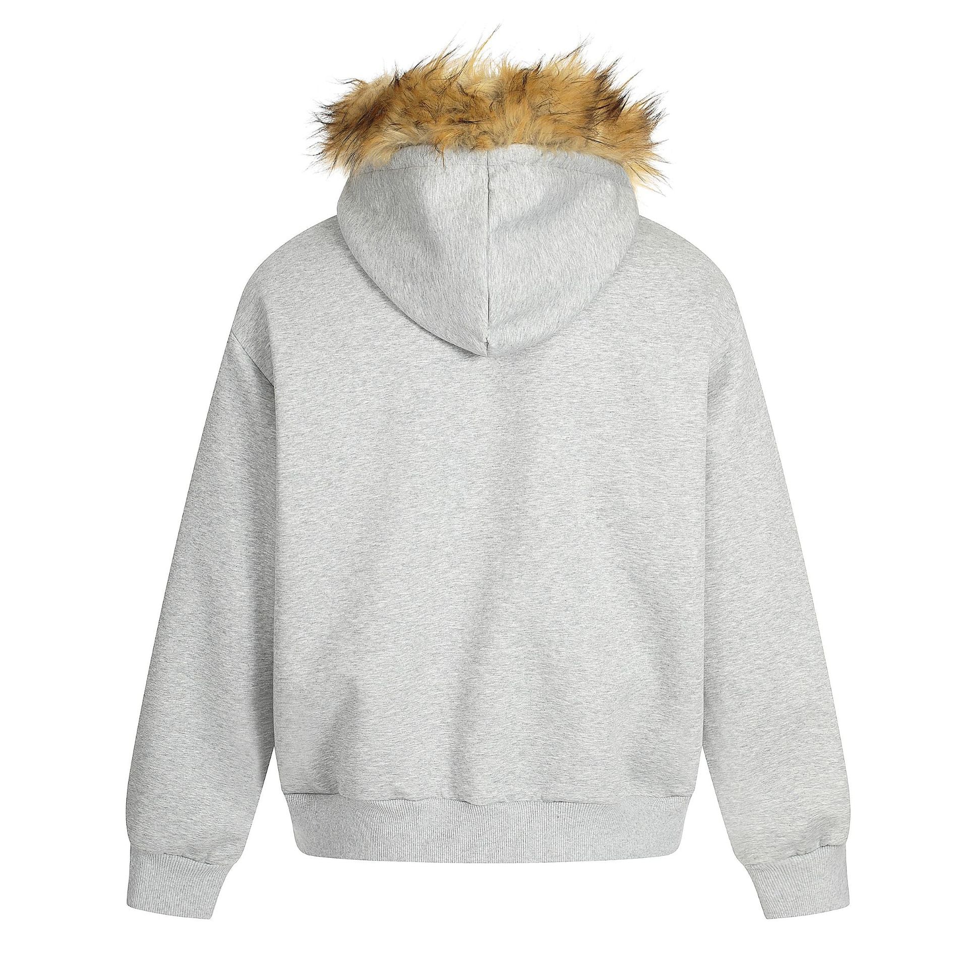 Letter Embroidered Plush Hooded Couple Sweatshirt - MATCHING MASTER