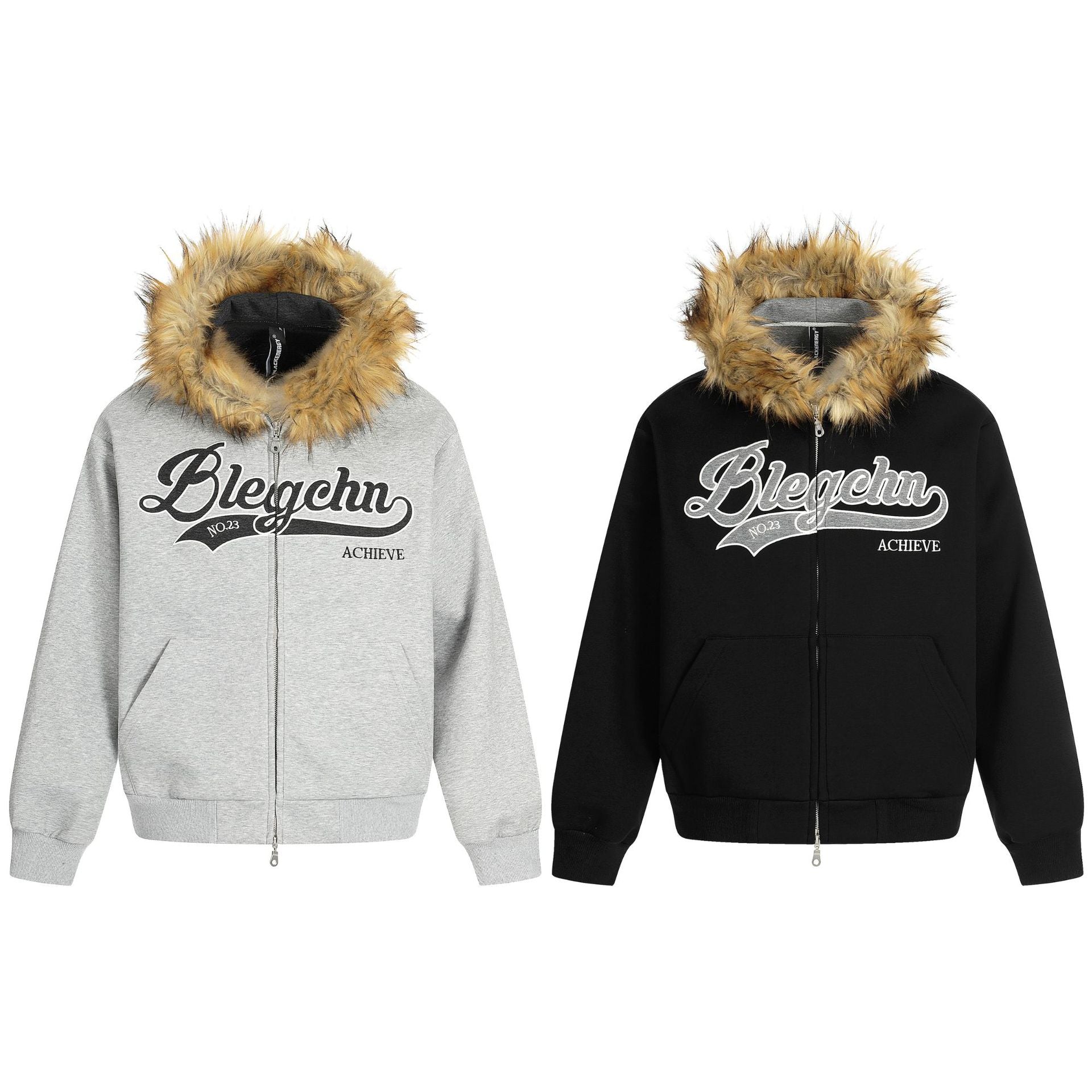 Letter Embroidered Plush Hooded Couple Sweatshirt - MATCHING MASTER