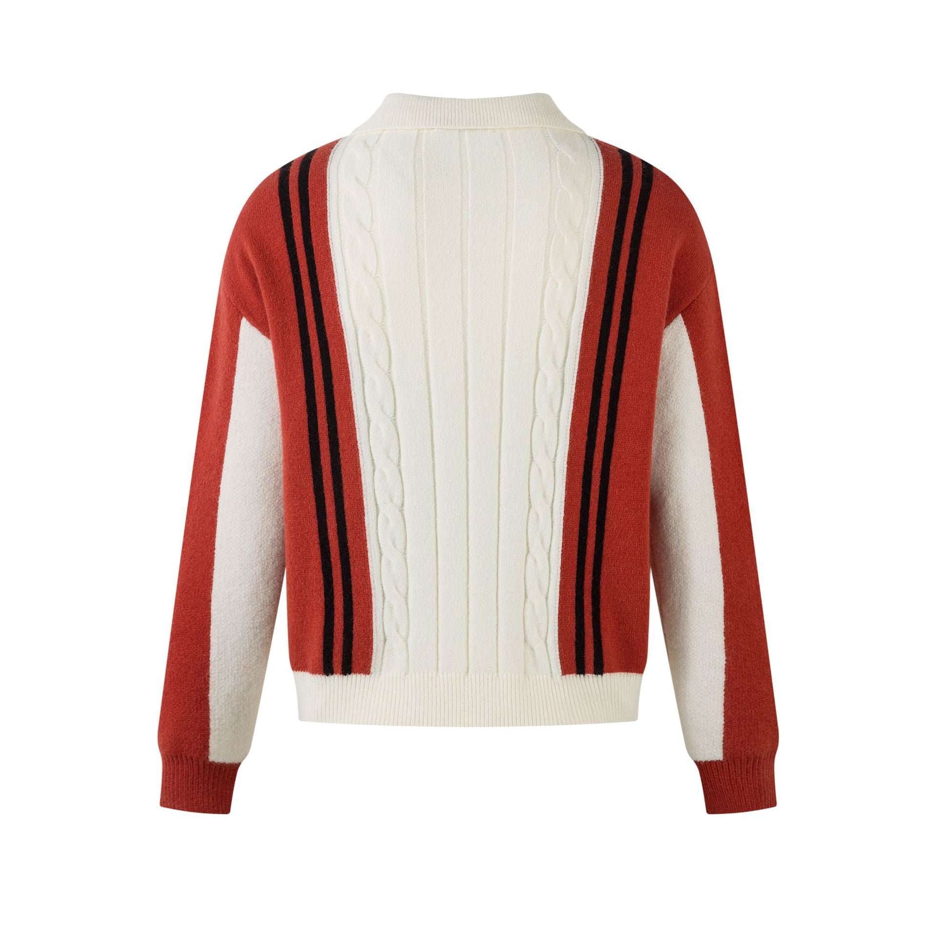 Striped contrasting couple sweater top - MATCHING MASTER