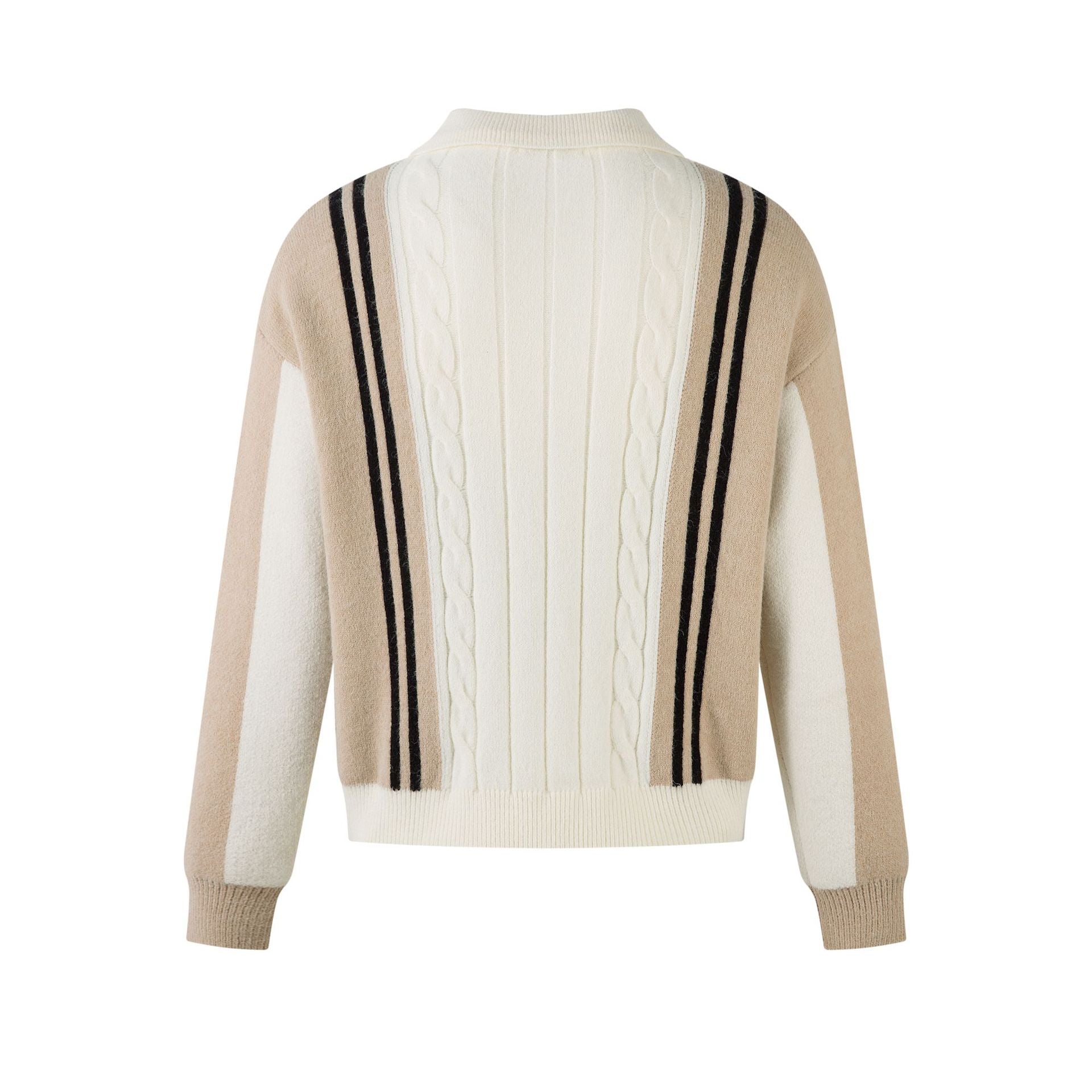 Striped contrasting couple sweater top - MATCHING MASTER