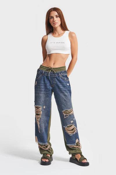 Ripped Denim Pants - MATCHING MASTER