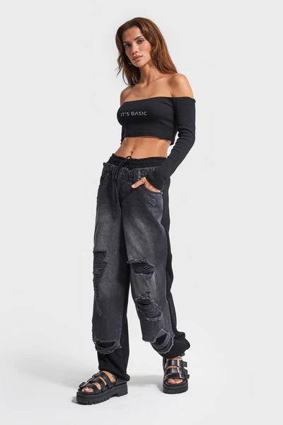 Ripped Denim Pants - MATCHING MASTER