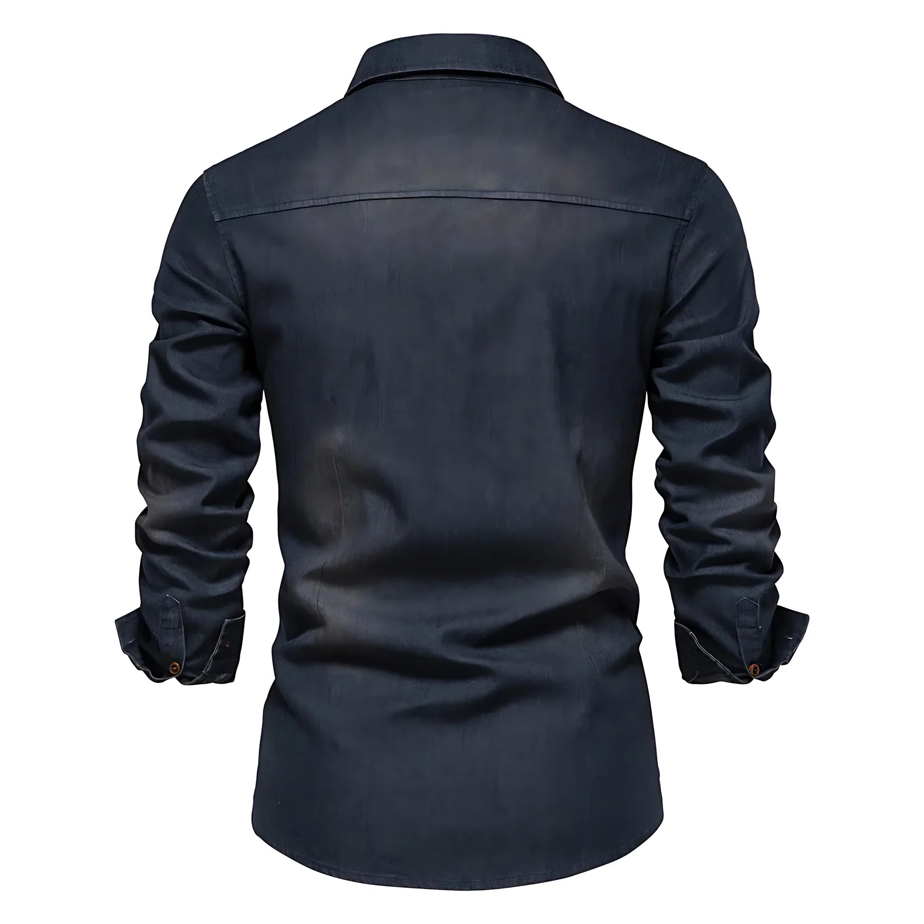 AdaptiveFit Cotton Denim Shirt: Men's Fit - MATCHING MASTER
