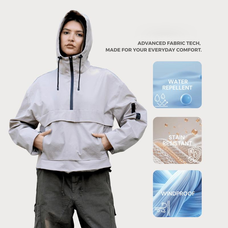 Casual softshell jacket with hood(Unisex) - MATCHING MASTER
