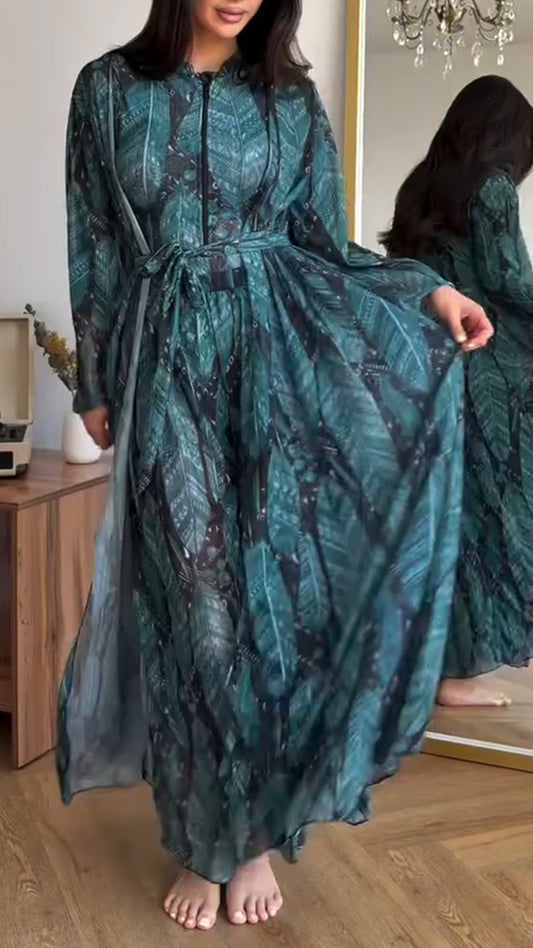 Ladies' Printed Casual Three Piece Set - MATCHING MASTER