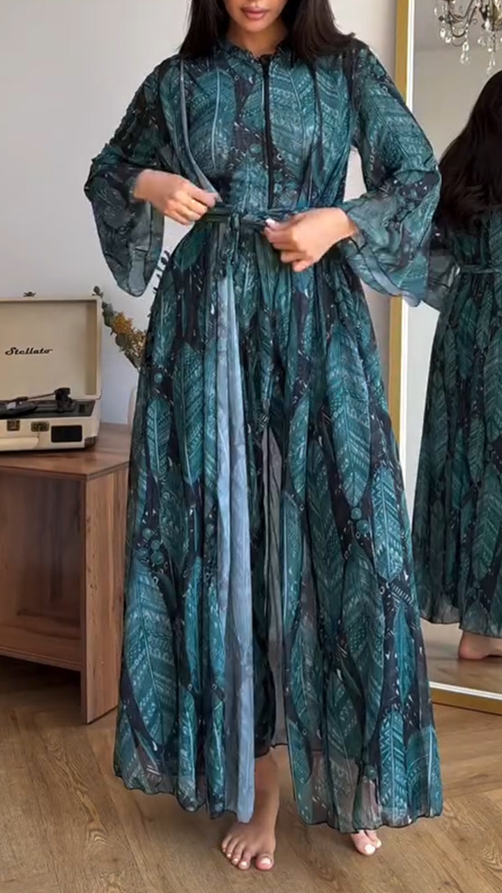 Ladies' Printed Casual Three Piece Set - MATCHING MASTER