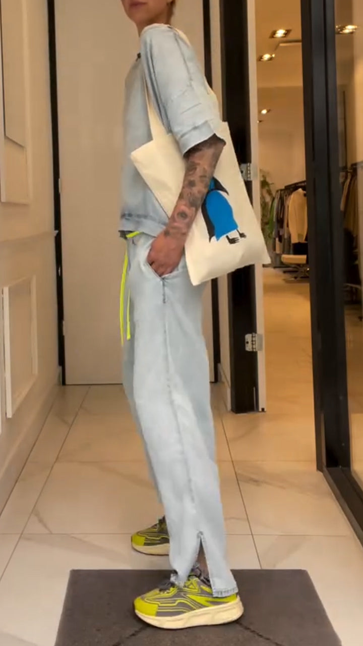 Ladies' Diagonal Collar Solid Color Top+ Casual Pants Suit - MATCHING MASTER