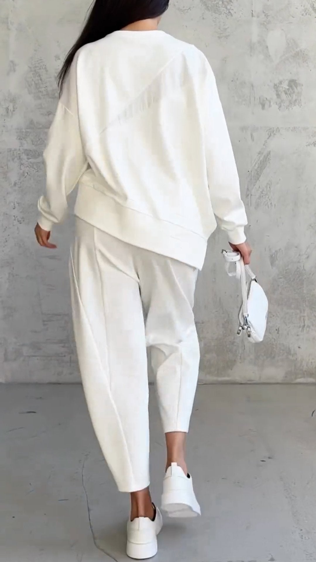 Casual Round Neck Long Sleeve Two Piece Suit - MATCHING MASTER