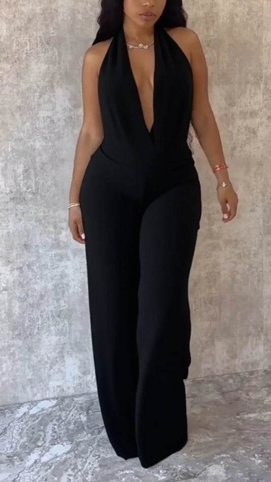 Ladies' Neck Tie Top+pants with Casual Temperament Suit