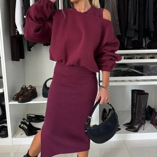 Women's Sleeveless Blouse and Dress, 2-Piece Set - MATCHING MASTER