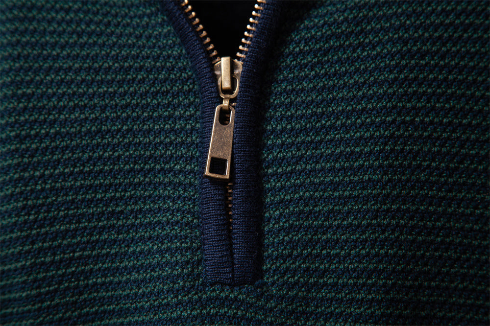 AIOPESON Stand Collar Sweater Y6222 - BundleWear