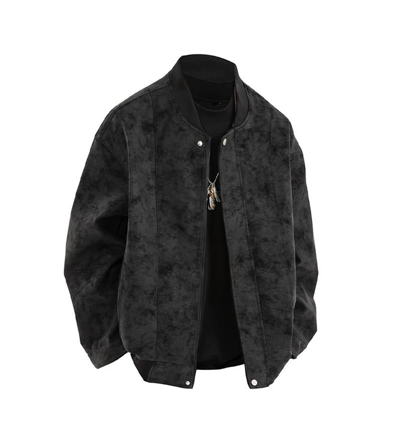 [Branded stock clearance] Autumn and winter cotton retro leather flight jacket for men