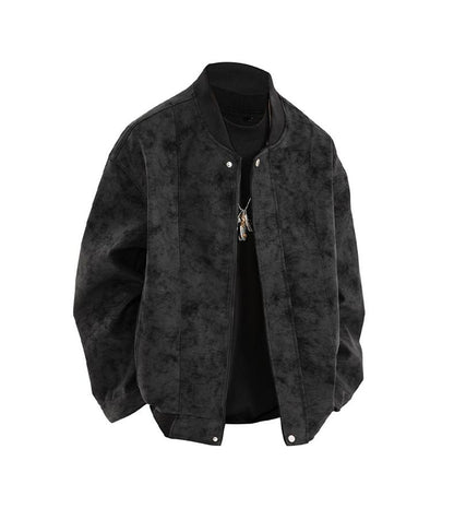 [Branded stock clearance] Autumn and winter cotton retro leather flight jacket for men