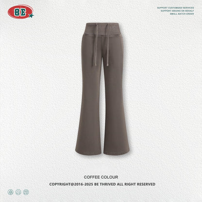 Fleece-lined slimming cardigan sweatshirt and casual pants two-piece set